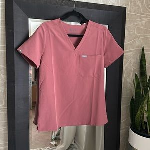 FIGS Mauve Catarina Scrub Top (Size: Small)